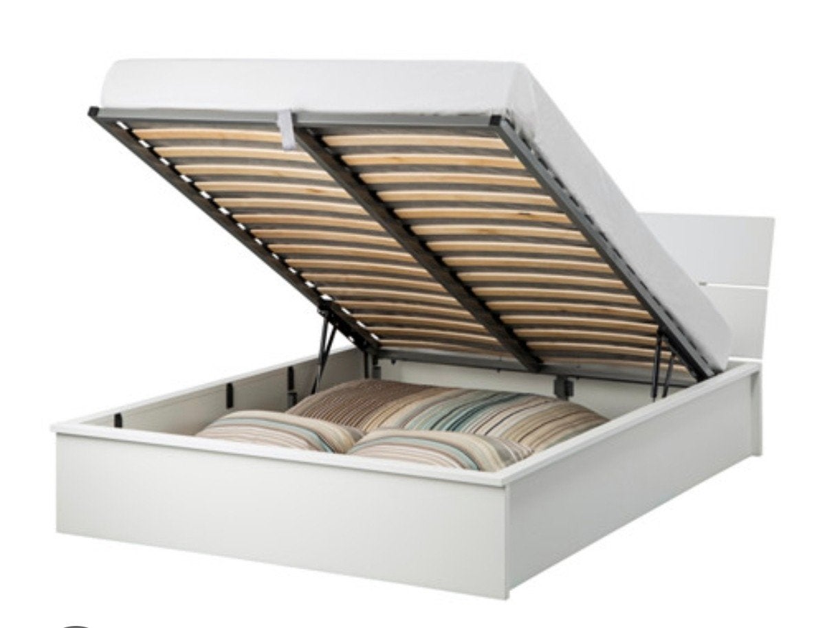 Ikea HERDLA 160x200, Huis en Inrichting, Ophalen, Gebruikt, Wit, Tweepersoons