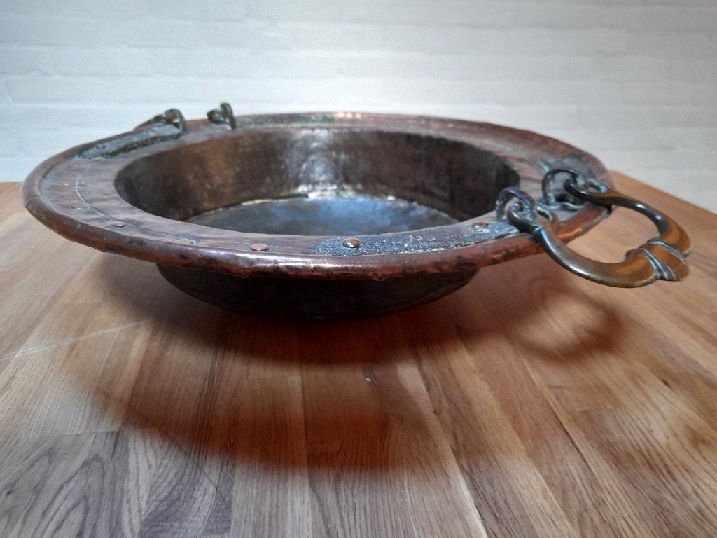 Echte antieke Spaanse brassero, Ophalen of Verzenden, Koper