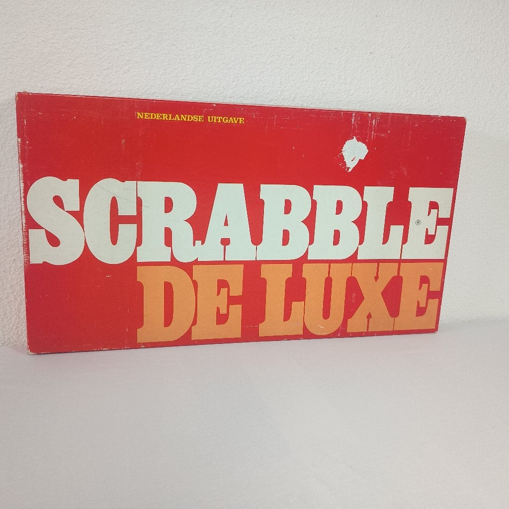 scrabble deluxe, Een of twee spelers, Ophalen of Verzenden, Gebruikt, Scrabble