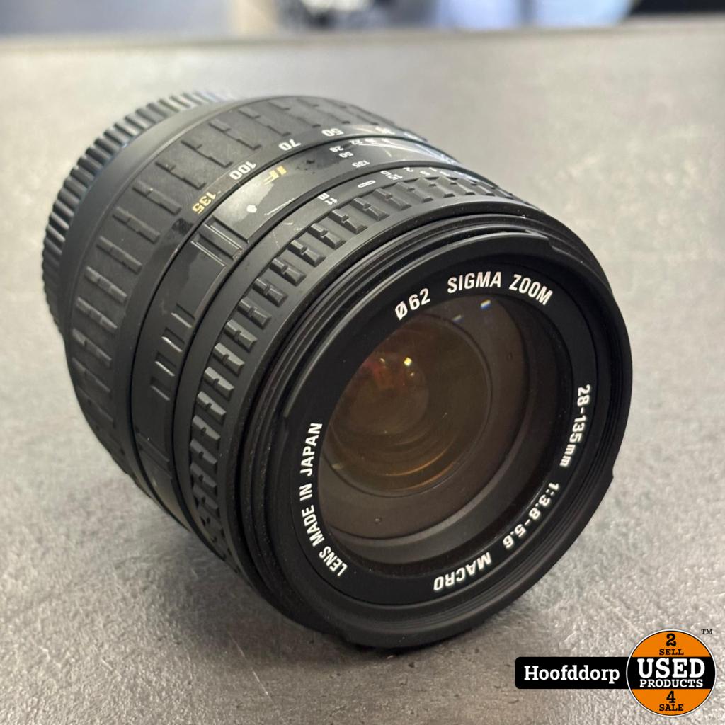 Sigma 28-135mm F3.8-5.6 Macro Lens, Sigma, Zo goed als nieuw, https://www.sigma-global.com/en/contact/, 2-4-16 Kurigi, Asao-ku, Kawasaki-shi, Kanagawa 215-8530, Japan