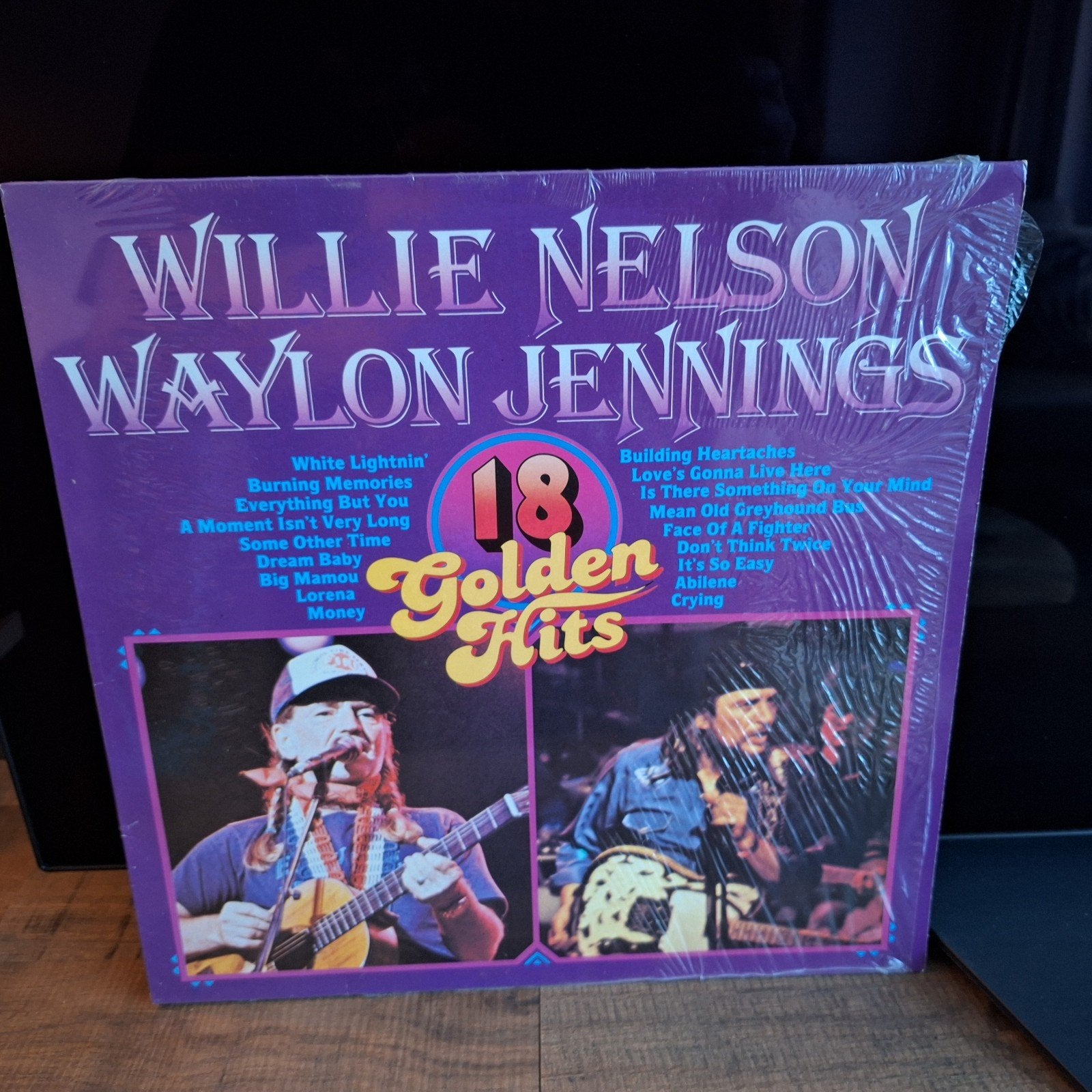 Willie nelson waylon jennings 18 golden greats, LP, Gebruikt, Ophalen of Verzenden, 12 inch