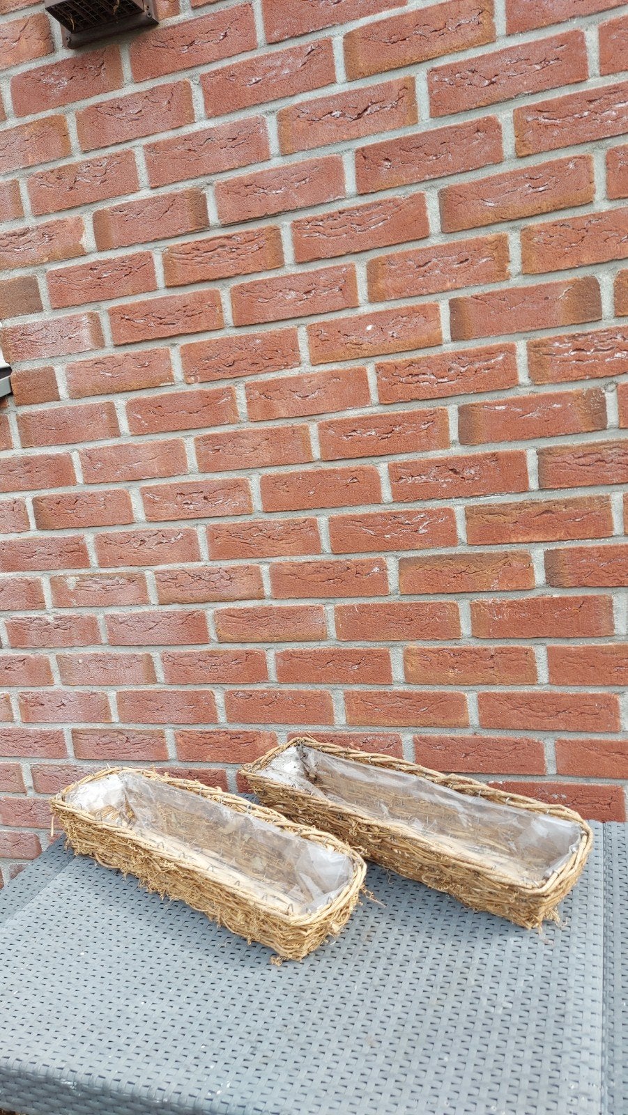 Prachtige rotan plantenbakken, Tuin en Terras, Ophalen, Rond, Balkon, Minder dan 30 cm