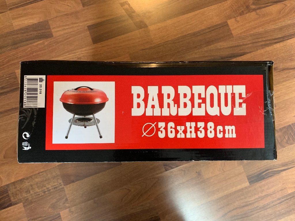 Barbeque bbq tafelmodel 36x38 cm + zak weber briketten, Ophalen of Verzenden, Nieuw