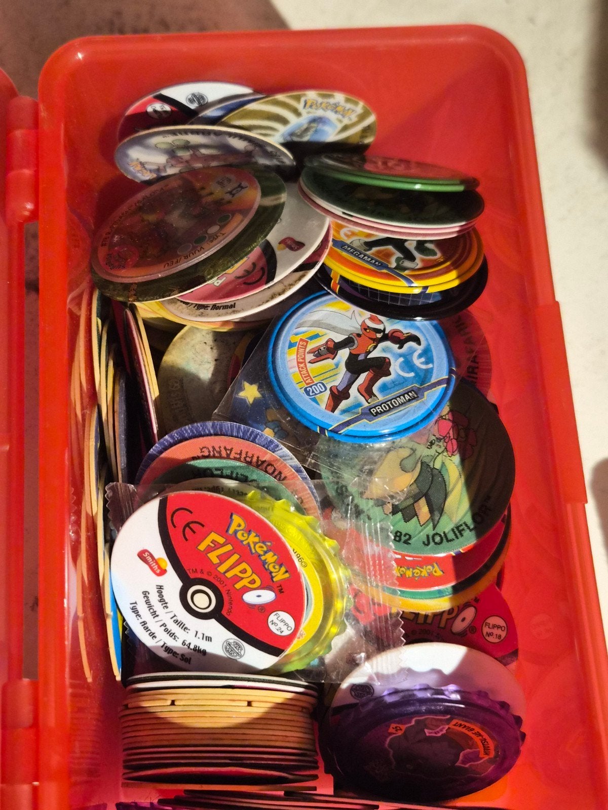 Grote verzameling Flippo's, tollen en kaarten, oa pokemon, Ophalen of Verzenden, Looney Tunes, Verzameling