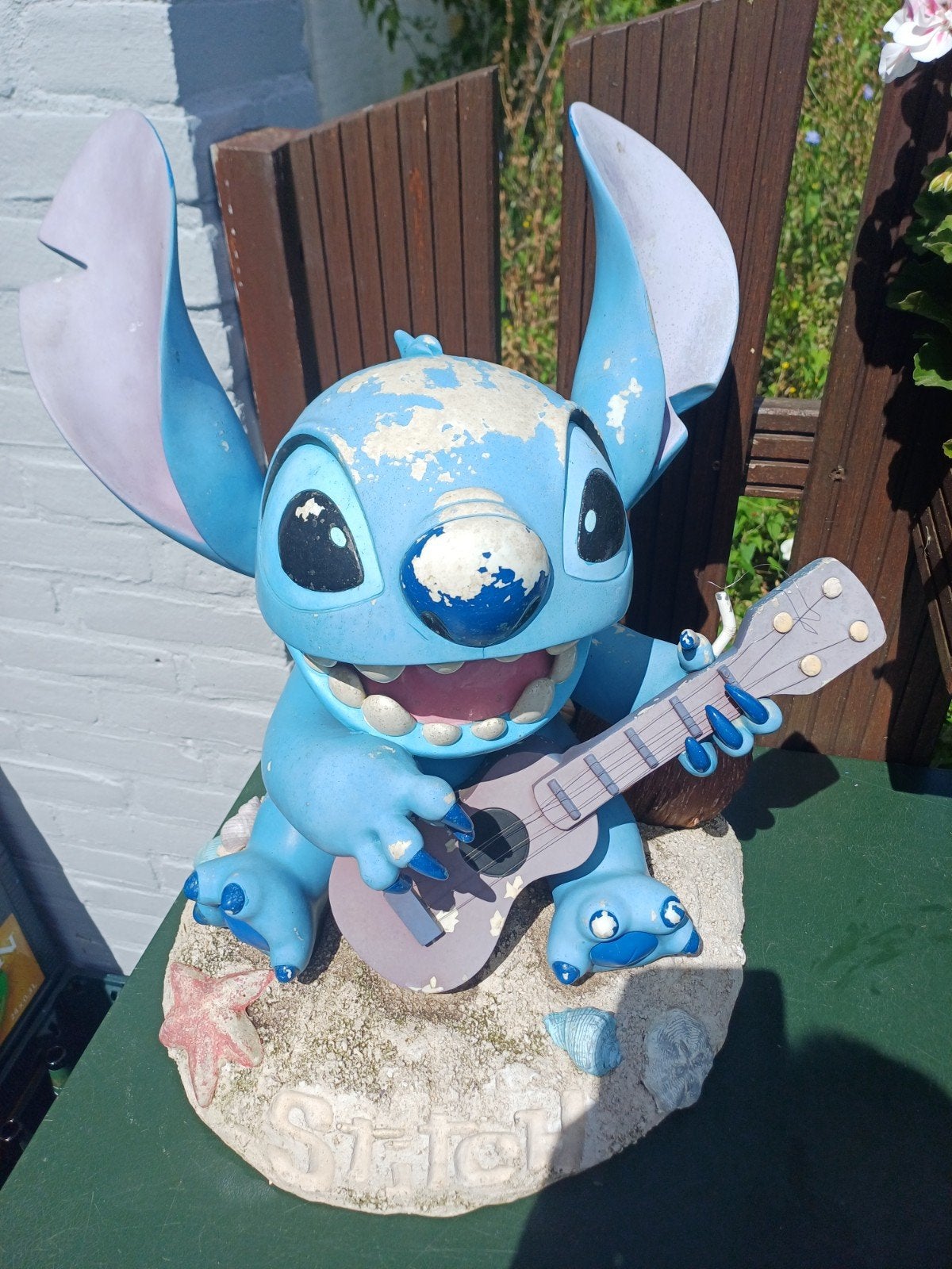 Disney Stitch Cosmic Kahuna standbeeld., Verzamelen, Ophalen, Overige figuren, Gebruikt, Beeldje of Figuurtje