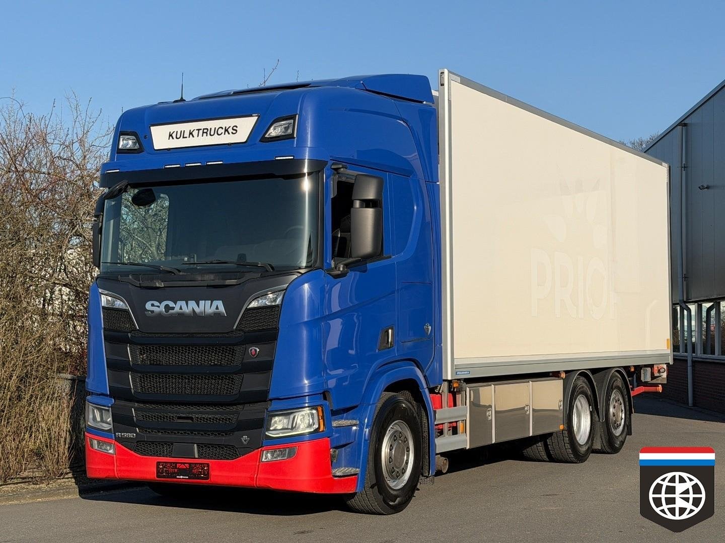 Scania R 580 6X2/4 Liftas Stuuras - Thermo King -30oC - Laad, Automaat, Euro 6, Leder, Bedrijf