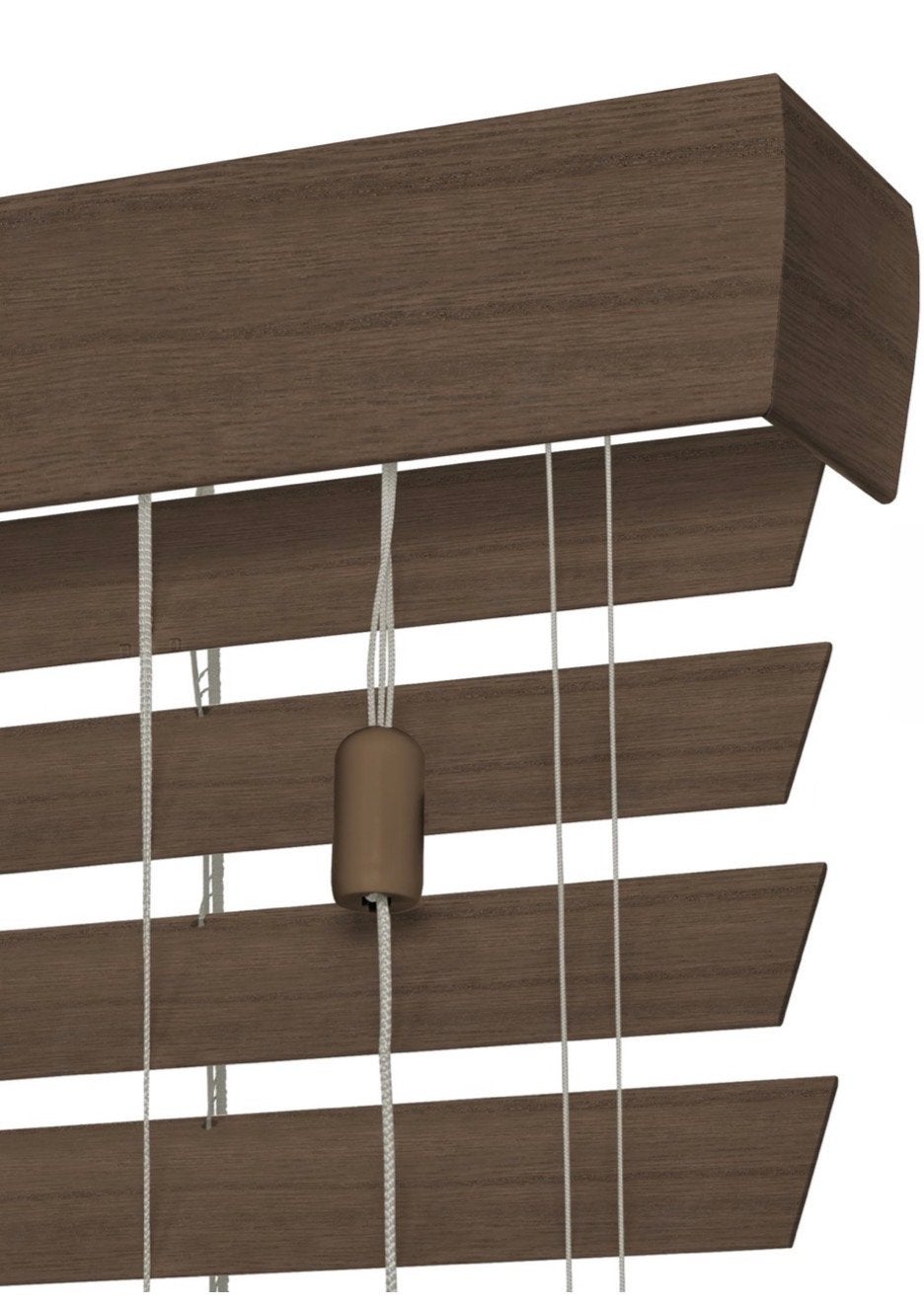 NIEUW Houten Jaloezieën - teak (donkerbruin) 4 x, Jaloezie, Overige merken, 170 cm, Hout