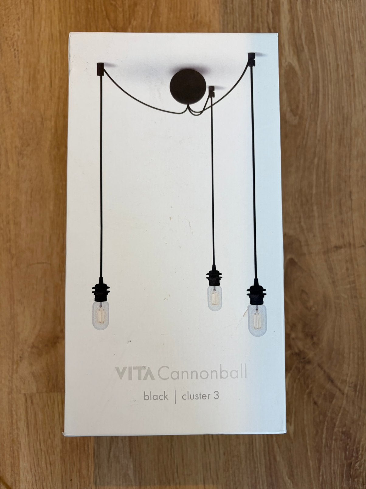 Hanglamp Vita Cannonball zwart - cluster 3, Huis en Inrichting, Ophalen of Verzenden, Zo goed als nieuw, E27 (groot)