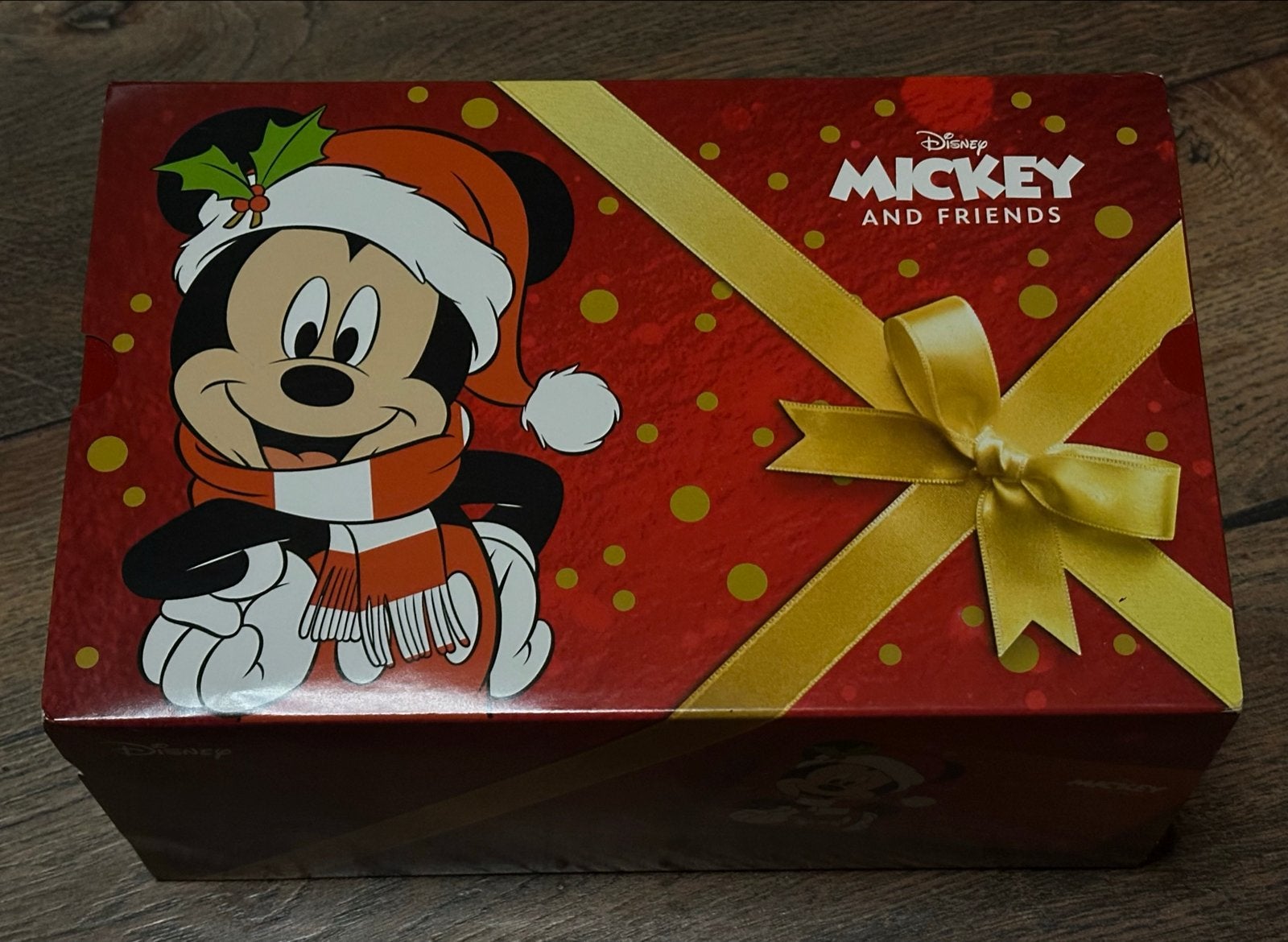 Mickey Mouse blik met kersthangers, Ophalen, Zo goed als nieuw