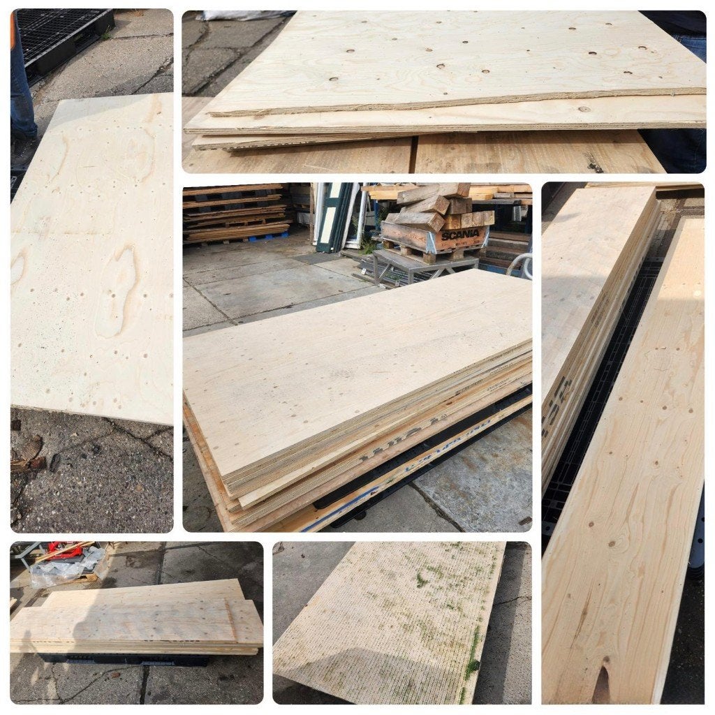 26193 - Partij underlayment, constructieplaat, Doe-het-zelf en Verbouw, Ophalen, Gebruikt, Overige materialen, Minder dan 20 mm