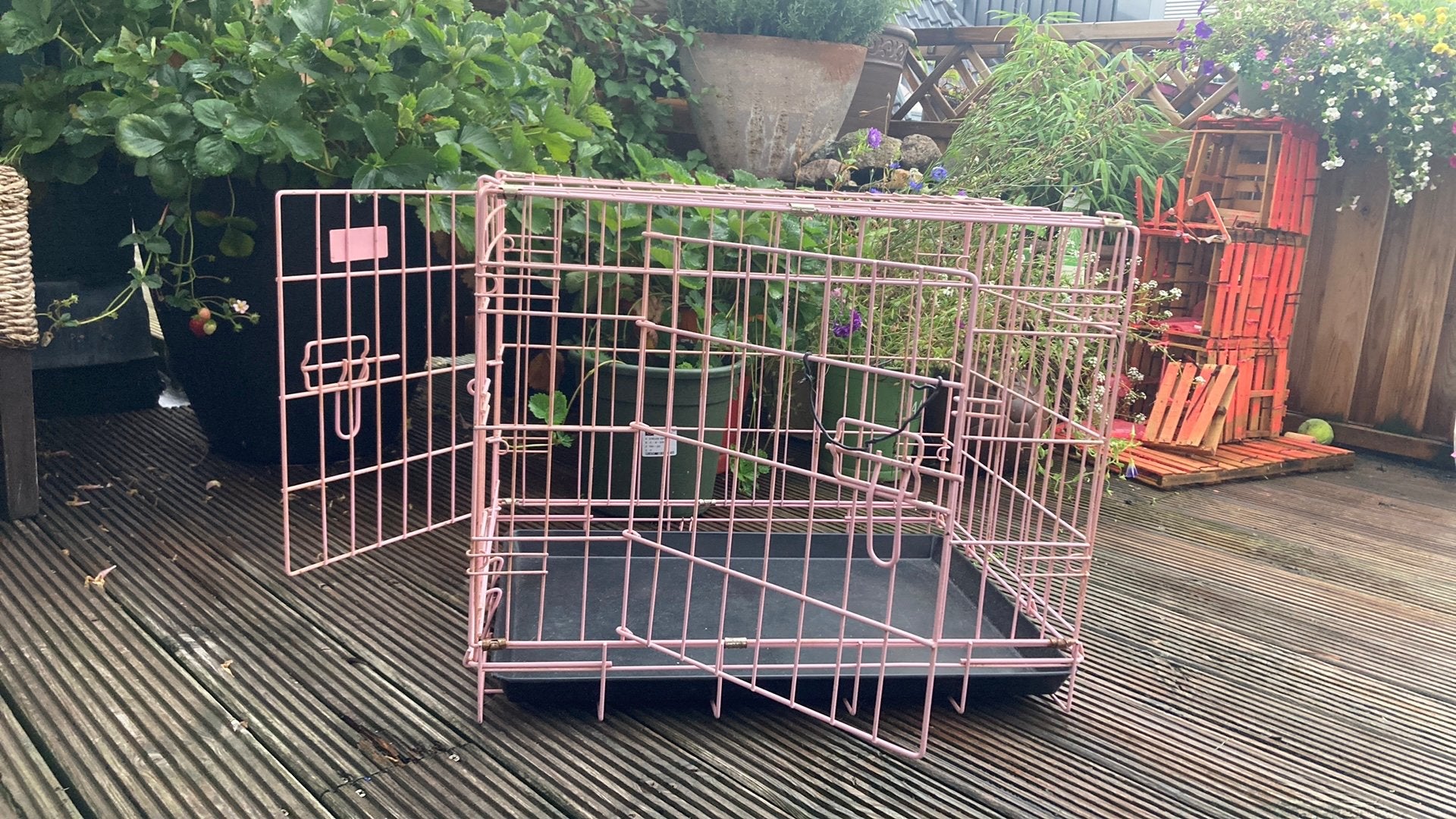 Honden bench, Ophalen, Zo goed als nieuw, Minder dan 65 cm