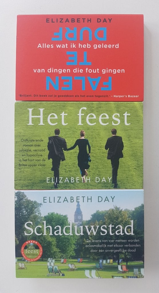 3x Dwarsligger Elizabeth Day oa. Durf te Falen, Schaduwstad, Ophalen of Verzenden, Gelezen, Elizabeth Day