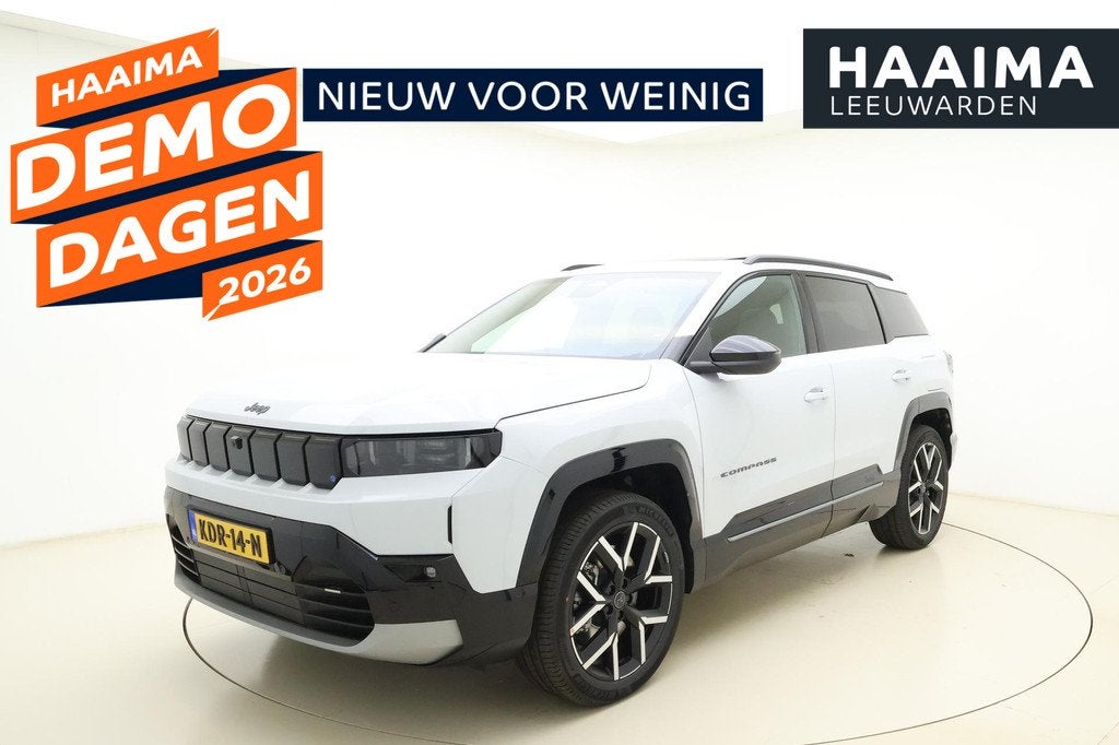 Jeep Compass First Edition 74 kWh | DEMO | Stoelmassage | St, Auto's, Jeep, Bedrijf, Te koop, Compass, 360° camera, ABS, Achteruitrijcamera