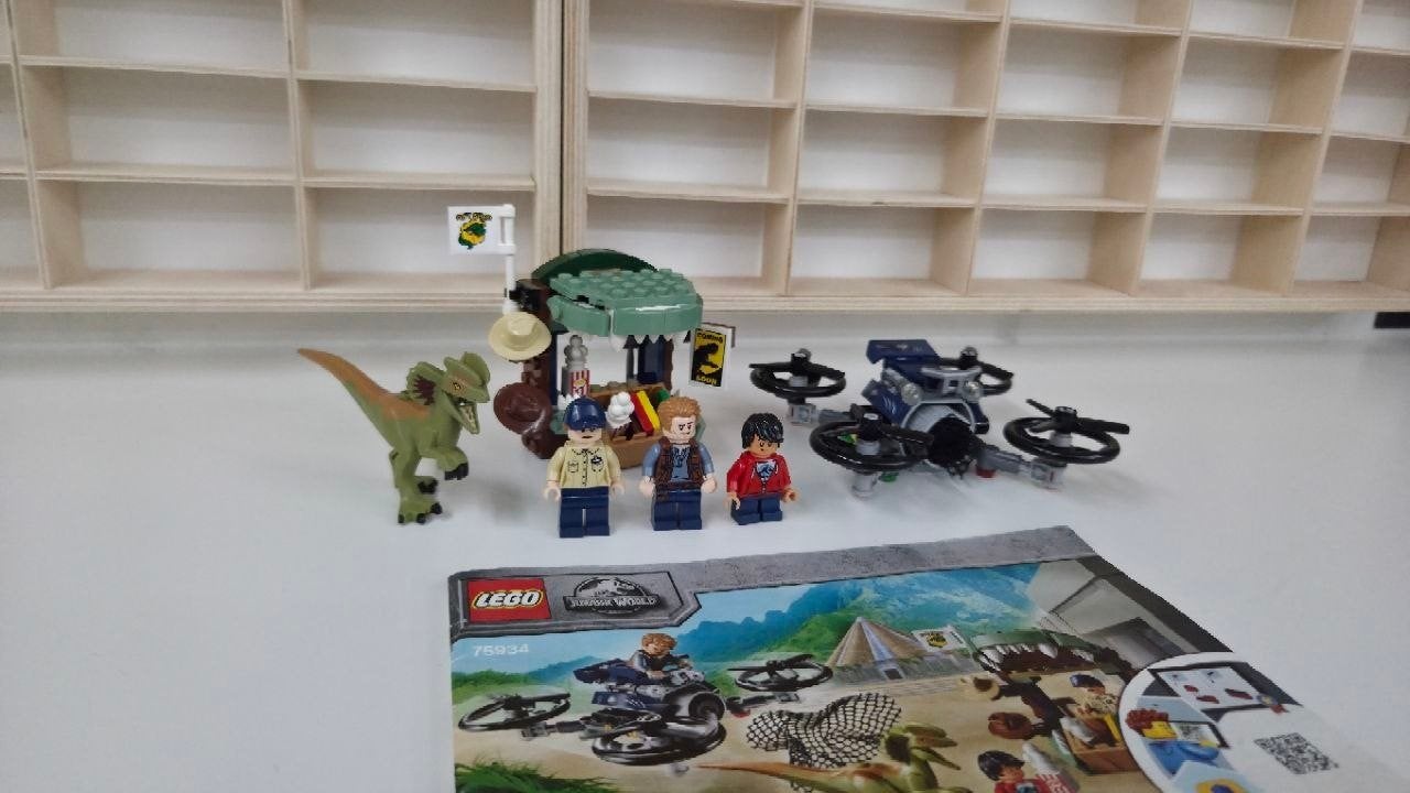 lego Jurassic world 75934 Dilophosaurus on the loose, Gebruikt, Jurassic World, Lego, Ophalen of Verzenden
