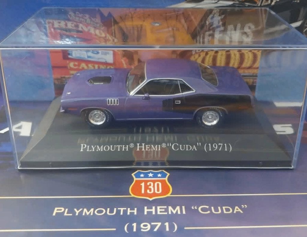 Plymouth Hemi Cuda 1971 schaal 1/43 American cars # 130, Hobby en Vrije tijd, Modelauto's | 1:43, Verzenden, Nieuw, Auto, Overige merken
