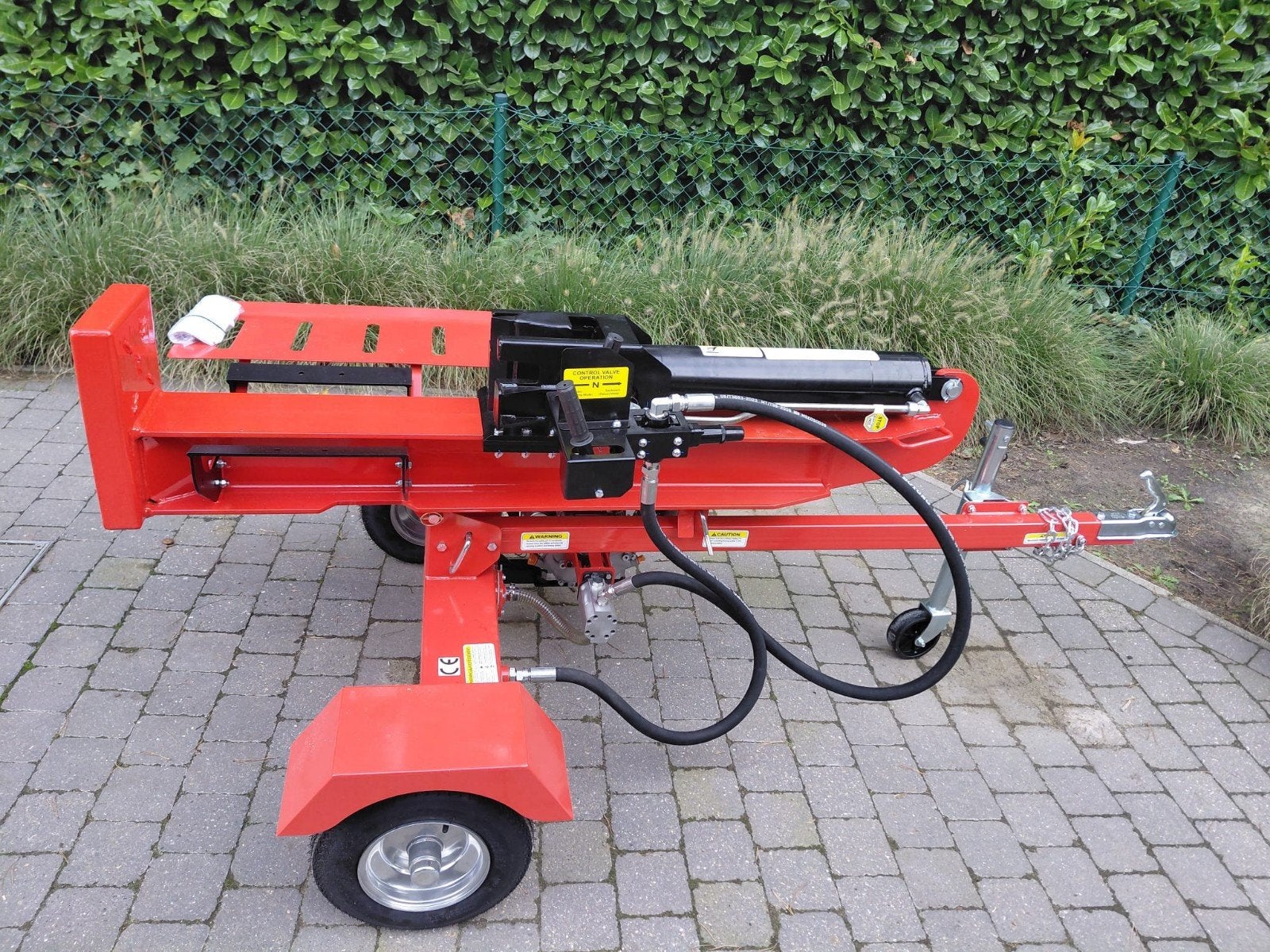 Krachtige Houtklover 37 Ton, Ophalen, Nieuw, Benzine, Liggend