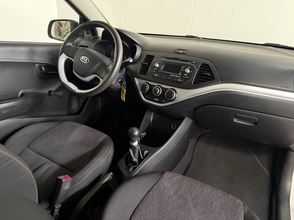 Kia Picanto 1.0 CVVT Airco, LMV, Euro 5, Gebruikt, 400 kg, Wit