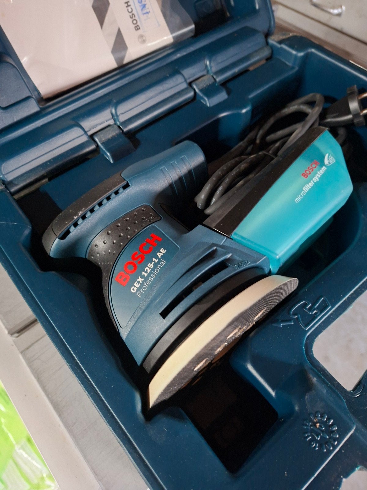 Bosch GEX 125-1 AE Professional Excentrische Schuurmachine, Ophalen, Nieuw, Minder dan 600 watt, Excentrische schuurmachine