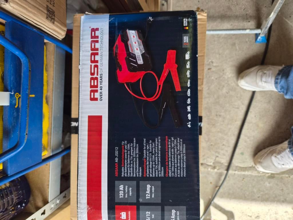 Acculader en starthulp Absaar AB-JS012, Ophalen of Verzenden