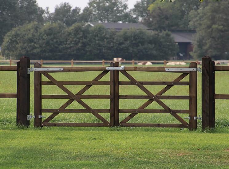 32. Houten poort | weidepoort | landhekken, Tuin en Terras, Tuinhekken en Hekwerk, Ophalen of Verzenden, Nieuw, Hout, Tuinhek