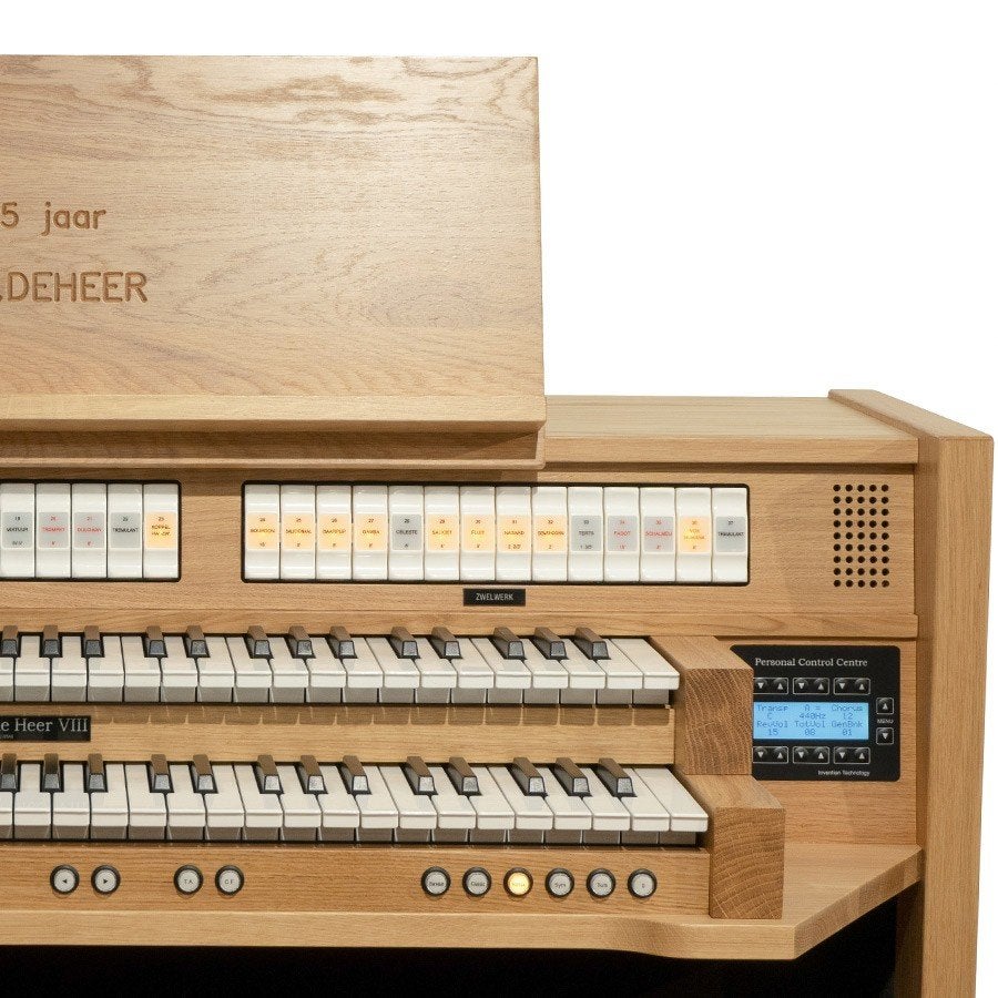 Johannes de Heer VIII Blank Eiken - Occasion, 2 klavieren, Ophalen of Verzenden, Joh.deHeer Muziekinstrumenten, Info@johdeheer.nl