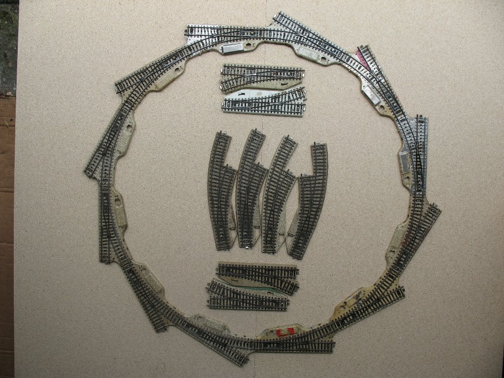 Märklin 34 M-wissels zonder aandrijving a.u.b. lezen, Hobby en Vrije tijd, Wisselstroom, Gebruikt, Rails, Ophalen of Verzenden