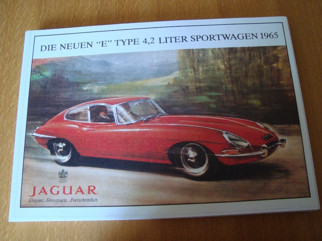 Jaguar sportwagen 1965 plaat 42-30 cm, Ophalen of Verzenden, Nieuw, Auto's