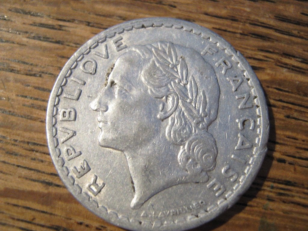 Frankrijk 5 Francs 1949 #490, Ophalen of Verzenden, Frankrijk, Losse munt