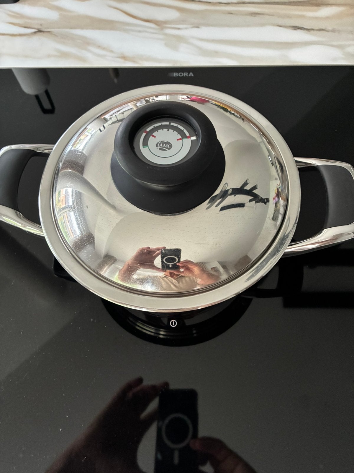 AMC pan 20 cm 3 liter softline, Pannenset, Ophalen of Verzenden, Zo goed als nieuw, AMC