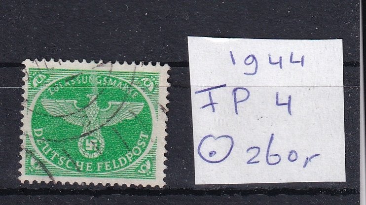 B185A) 1944 Reich Feldpost Mi 4 €260 stempel?, Verzenden, Duitse Keizerrijk, Gestempeld