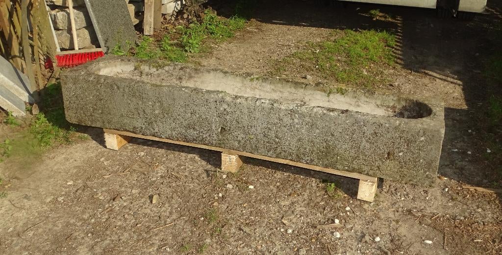 oude arduinen trog drinkbak voederbak paardenbak, Antiek en Kunst, Curiosa en Brocante, Ophalen