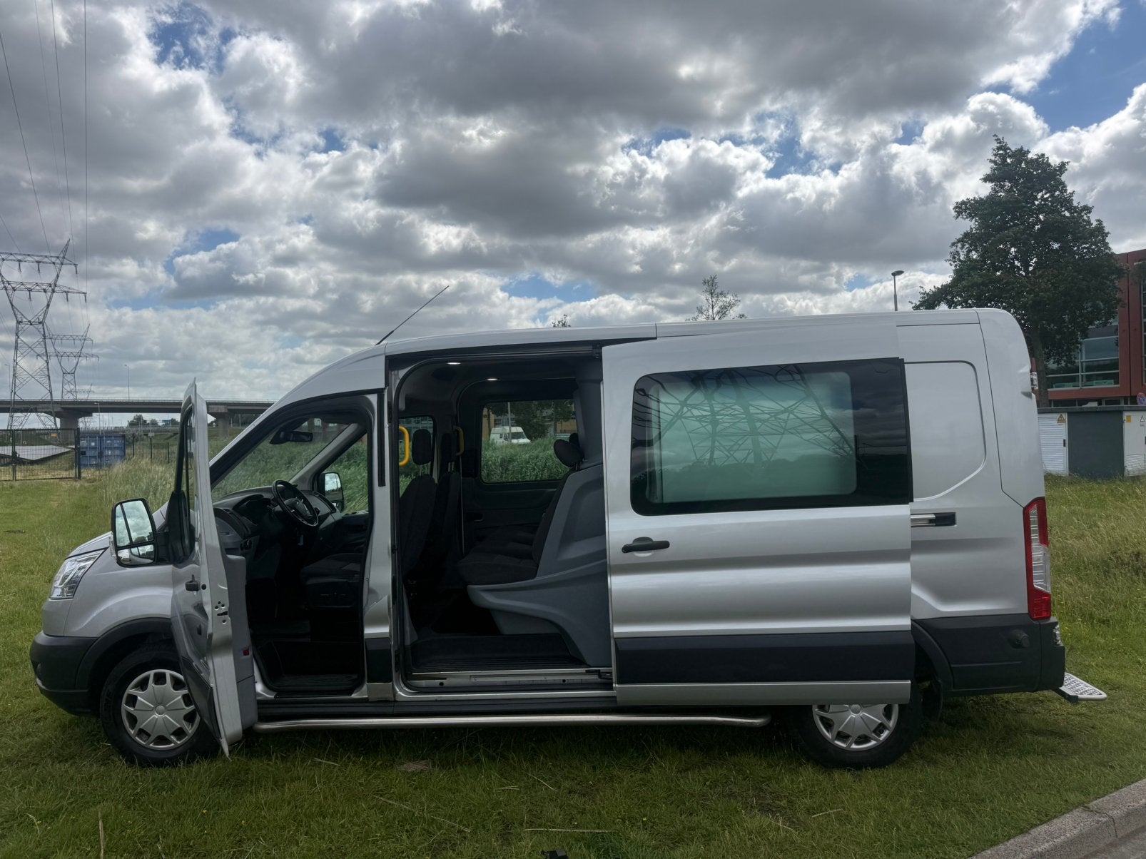 Ford Transit 2.0 170 pk 2018 dubbele cabine euro 6 weinig km, 1995 cc, Euro 6, 4 cilinders, Bedrijf