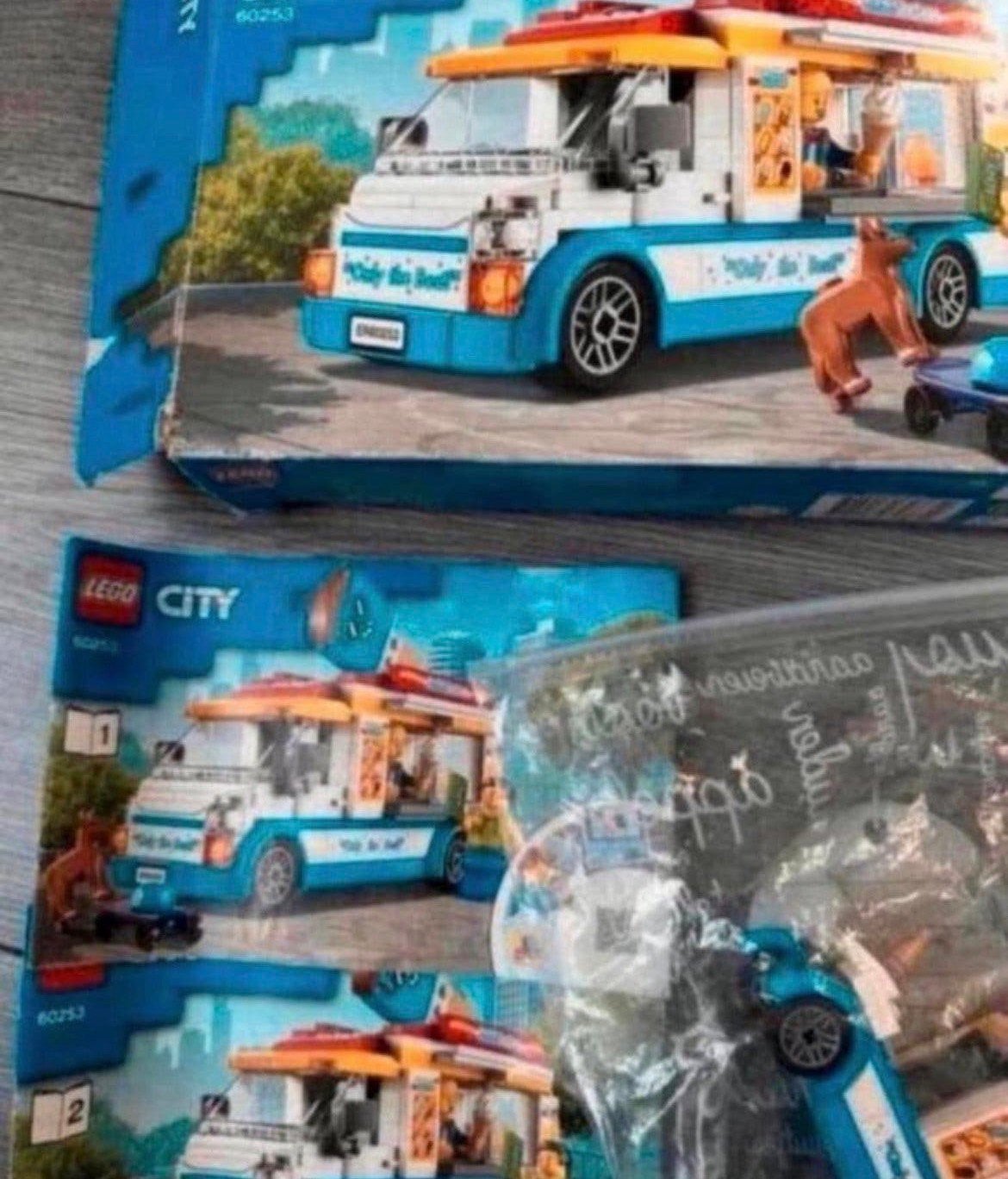 Lego city 60253 ijswagen, Compleet, Lego, Ophalen of Verzenden, Complete set