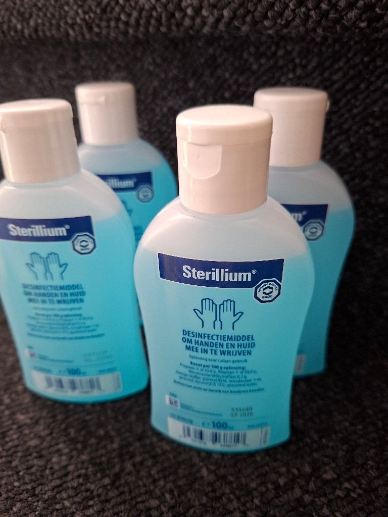 Sterilium, desinfectiemiddel, 4 stuks van 100 ml., Ophalen of Verzenden, Nieuw, Overige typen