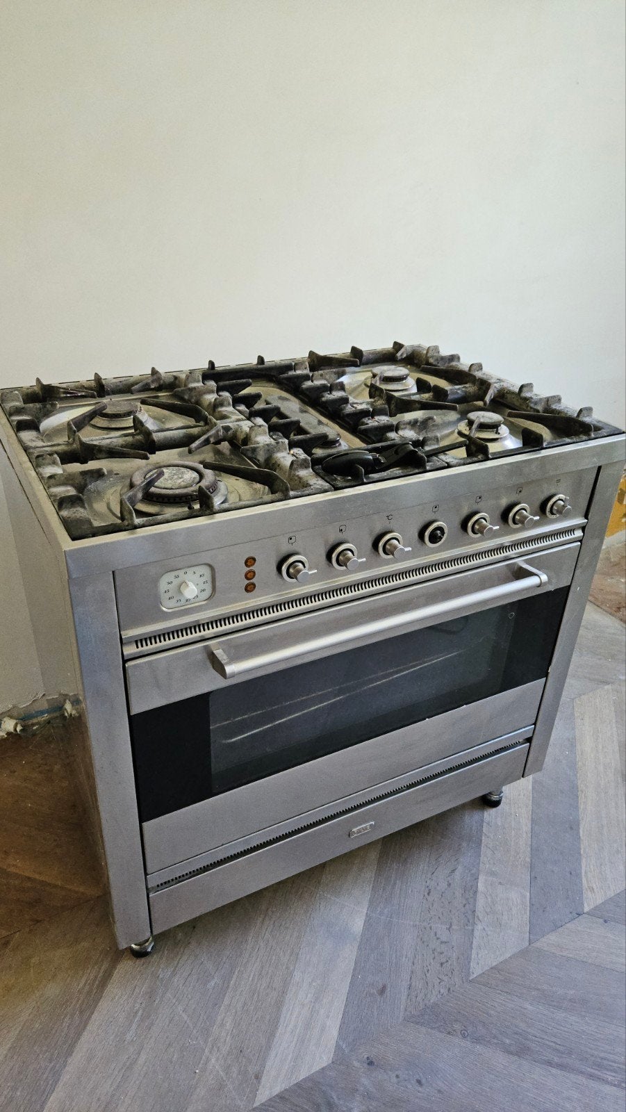 Boretti Ilve Fornuis met Oven - Gas, Ophalen, Gebruikt, 60 cm of meer, Gas
