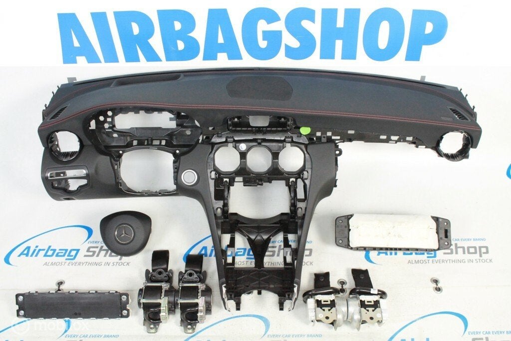 Airbag set - Dashboard zwart HUD Mercedes C klasse W205, Auto-onderdelen, Gebruikt, Ophalen of Verzenden