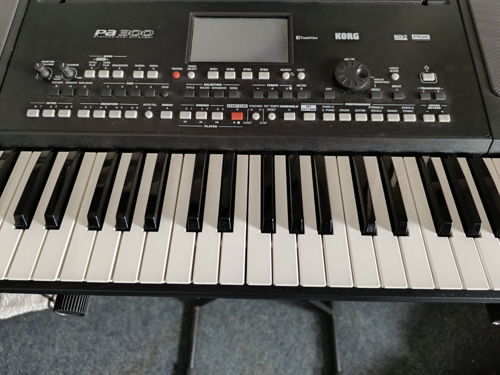 Korg Pa300 Professional Arranger Keyboard, Korg, Ophalen of Verzenden, Aanslaggevoelig, 61 toetsen