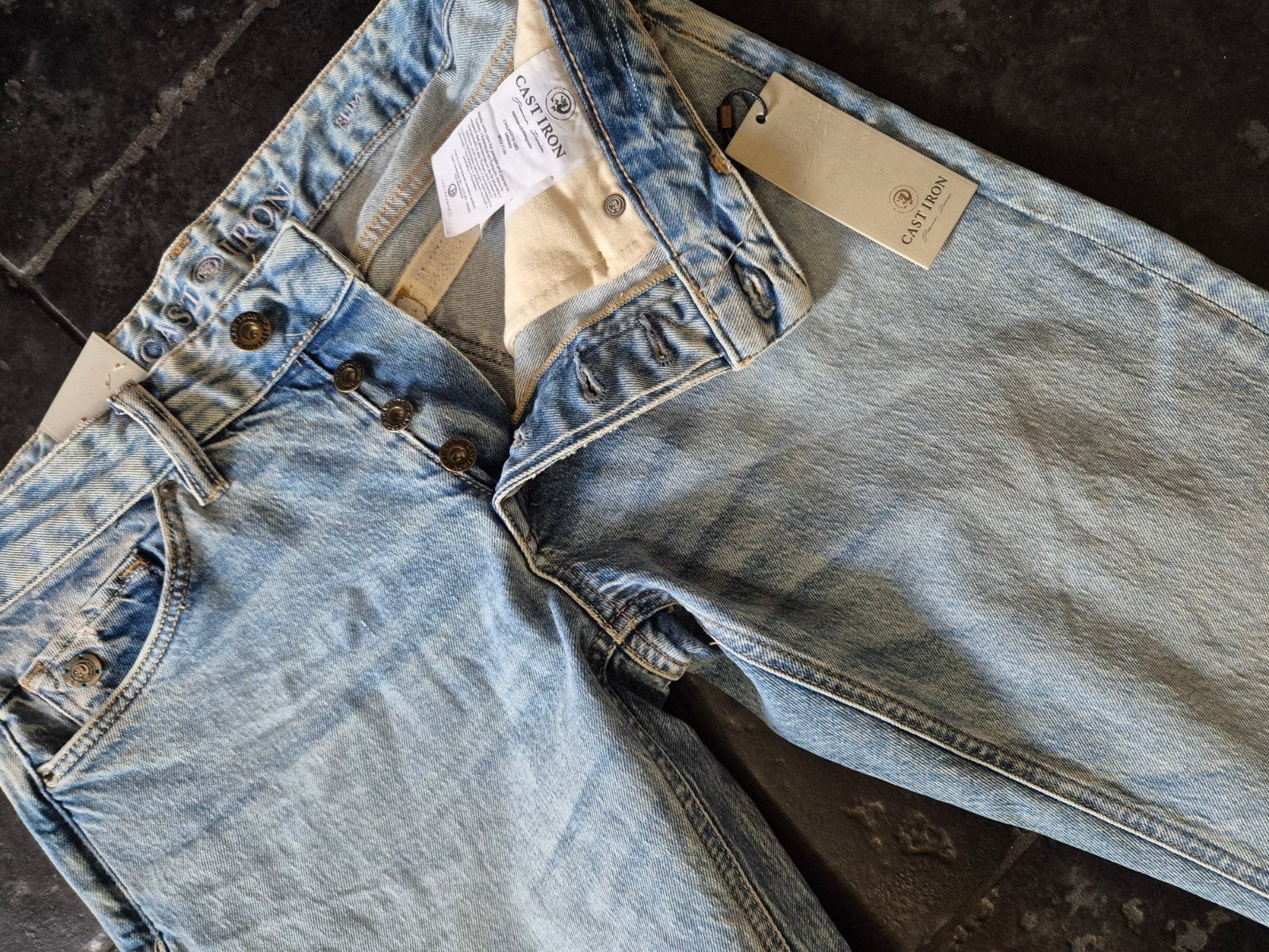 Cast Iron jeans spijkerbroek Riser Slimfit Nieuw maat 32/36, ., Nieuw, W32 (confectie 46) of kleiner, .