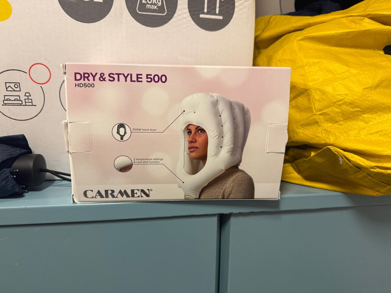 Carmen Dry & Style 500 HD500 Hood Dryer - Zo goed als nieuw, Ophalen of Verzenden, Zo goed als nieuw, Föhn of Haardroger