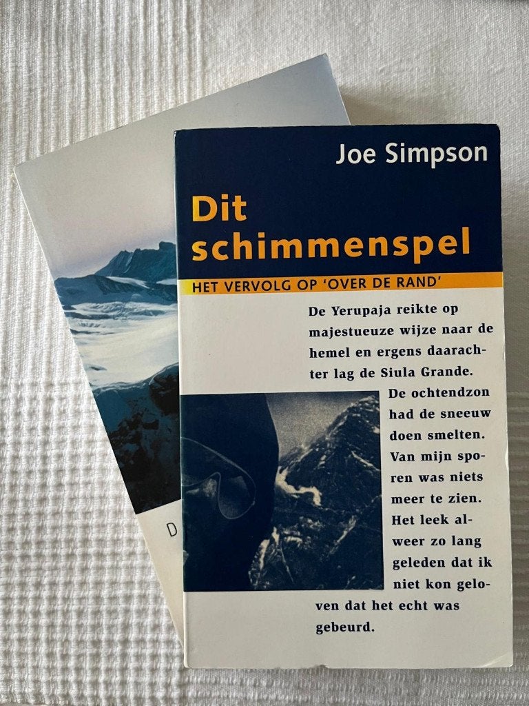 2 reisboeken van Joe Simpson over zijn beklimmingen, Verzenden, Gelezen, Joe Simpson, Zuid-Amerika