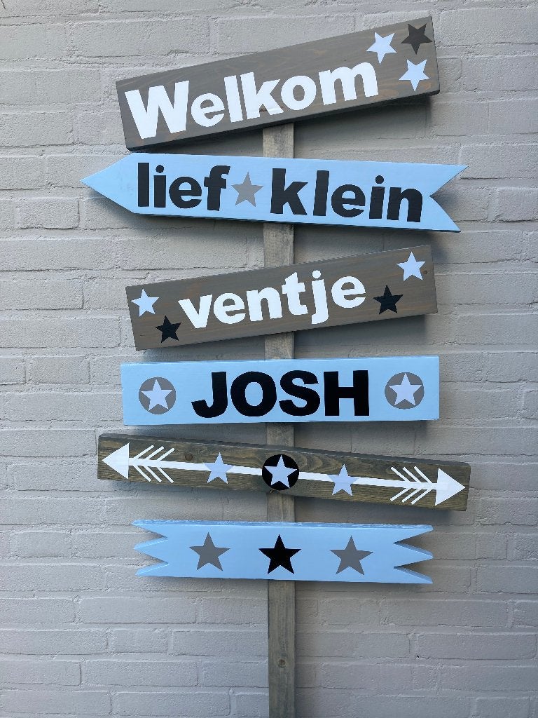 geboorte bord jongen, Ophalen of Verzenden, Nieuw