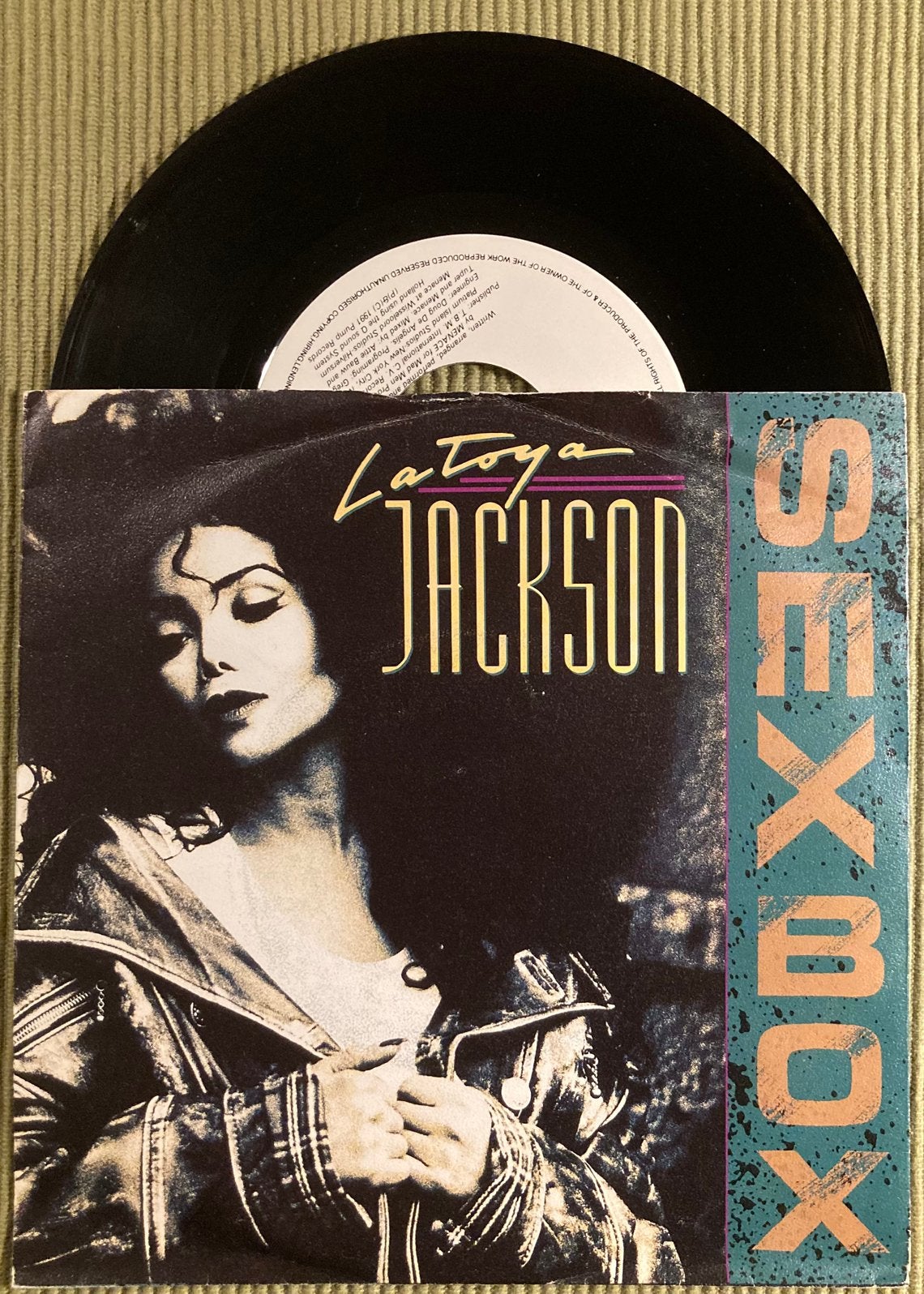 Vinyl single La Toya Jackson - SexBox, Gebruikt, 7 inch, Ophalen of Verzenden, Pop