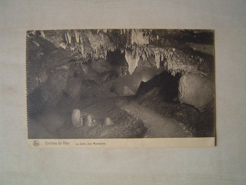 Grottes de Han - La salle des Mamelons, Verzenden, 1920 tot 1940, Gelopen, België en Luxemburg