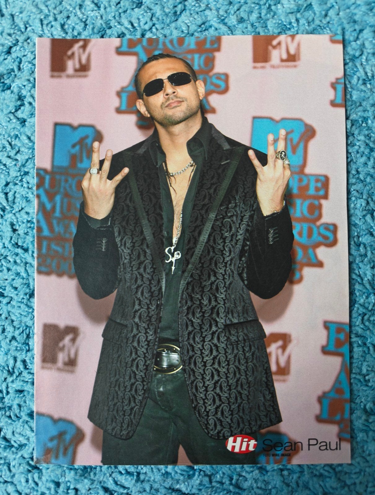Sean Paul poster hitkrant, Rechthoekig Staand, A4 of kleiner, Nieuw, Ophalen of Verzenden