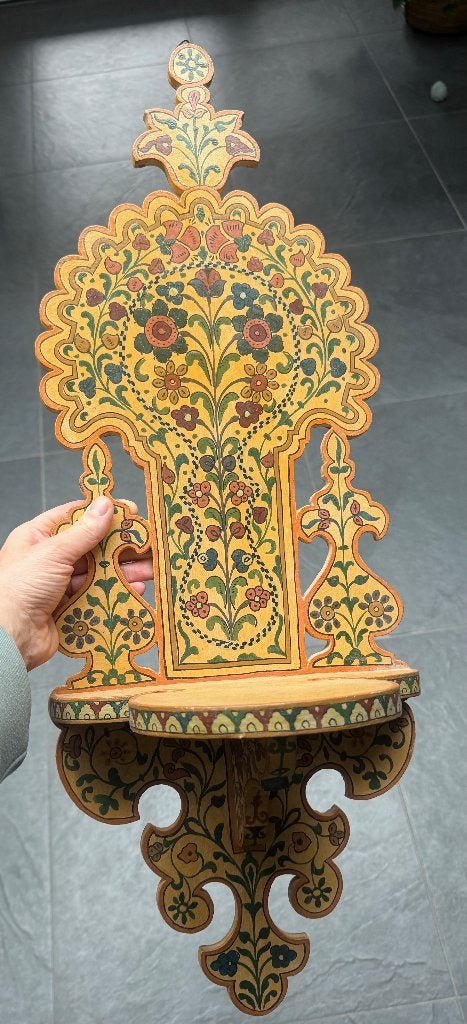 Marokkaans oosters arabisch wandplank handbeschilderd 69 cm, Verburgt Vintage, Ophalen of Verzenden, Schipluidenlaan 20 5035KJ Tilburg