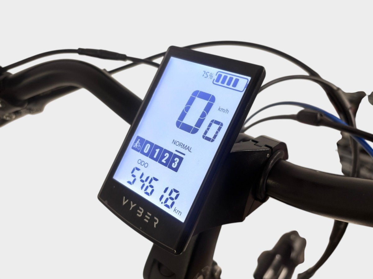 Vyber Ride E1 Black Edition Lage instap Zwart / Blauw 53cm, Gebruikt, -, -, 51 tot 55 cm