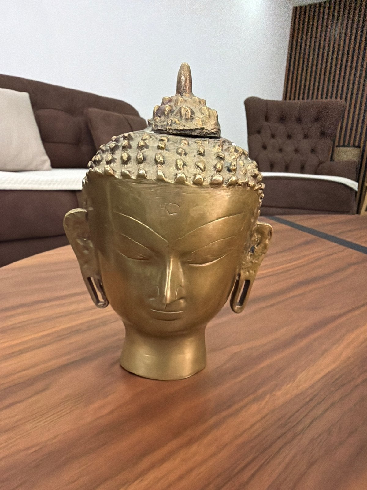 Gouden Boeddha Hoofd - Decoratief Beeld, Ophalen