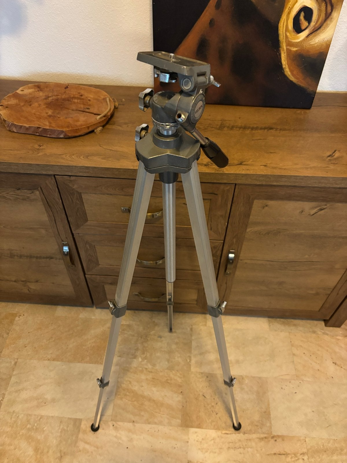 Velbon camera statief - 170 cm - perfect voor stabiele opnam, Ophalen, Gebruikt, Velbon, Driepoot