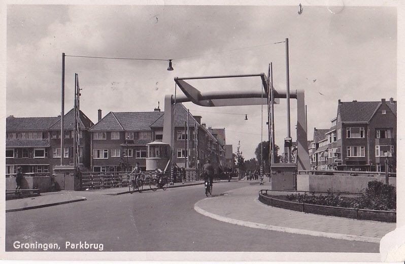 Groningen., Ophalen of Verzenden, 1940 tot 1960, Gelopen, Groningen
