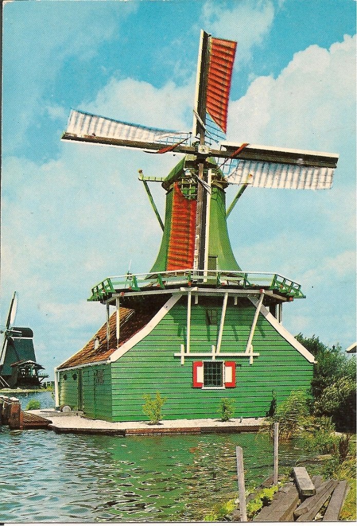 Ansichtkaart Molen Zaanse Schans - Gelopen, Ophalen of Verzenden, 1980 tot heden, Gelopen, Noord-Holland